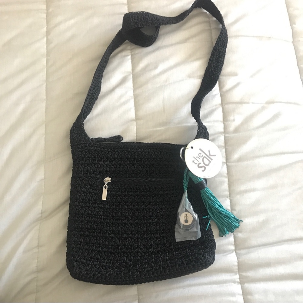 The Sak Black Crochet Bag